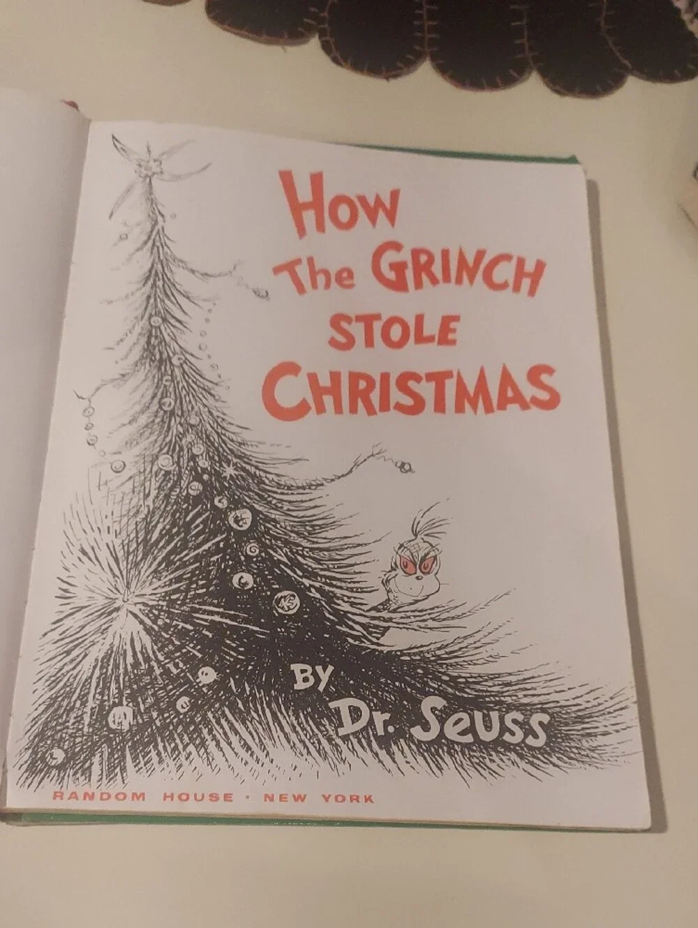 How The Grinch Stole Christmas! By Dr. Seuss Hardcover Edition